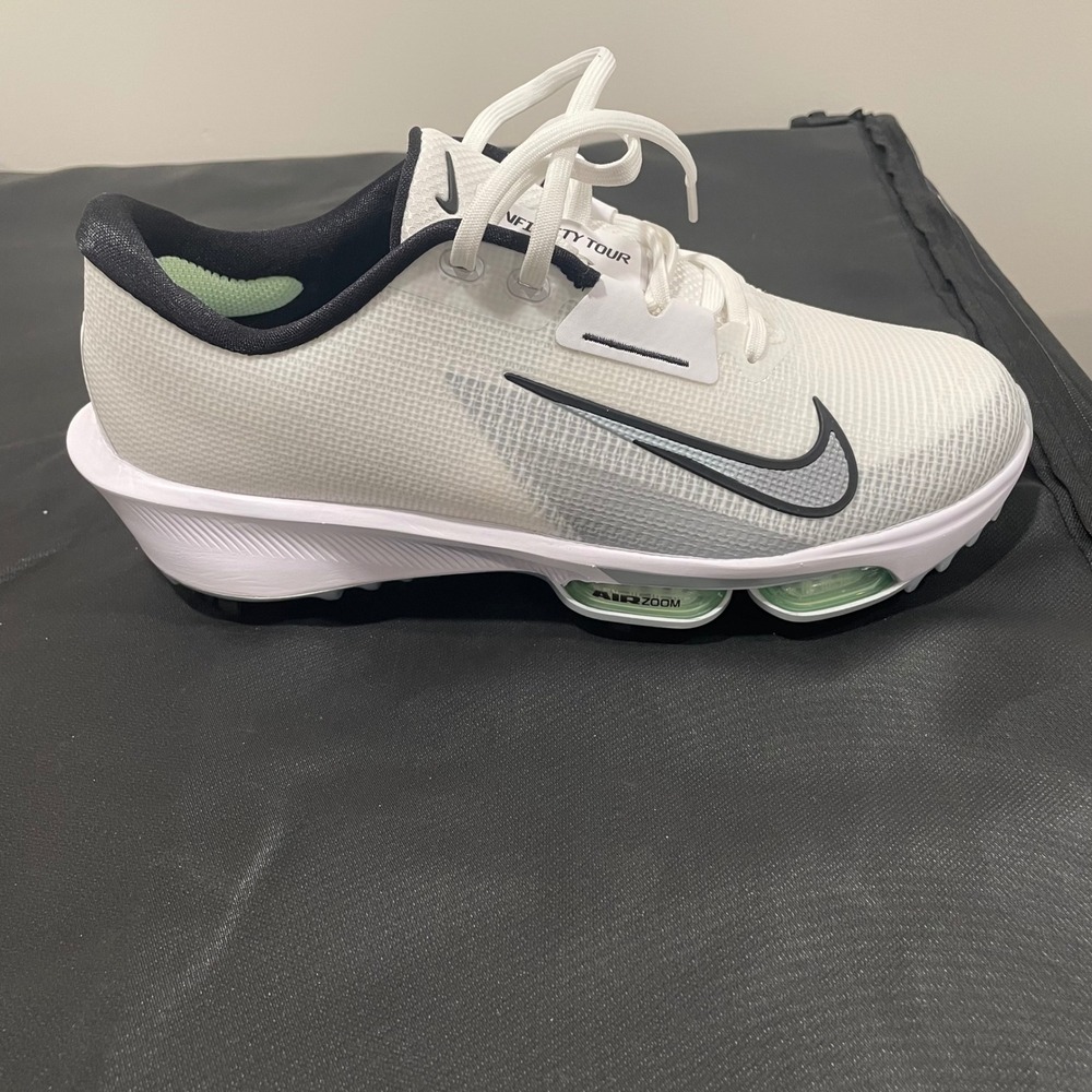 Nike Air Zoom Infinity Tour 2 Golf Shoes White Black FD0218-100 Mens‎ 8.5 W